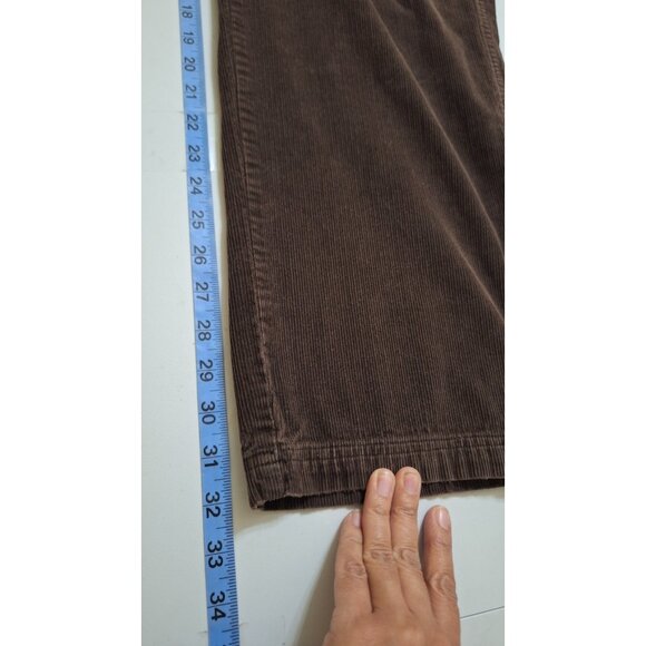 Gap Vintage Carpenter Pants Womens Size 12 Brown Corduroy Y2K - Picture 7 of 8